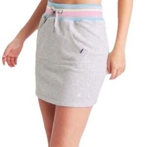 Champion Authen. Athletic Wear Women’s S Short Tennis Skirt Front Pocket Gray